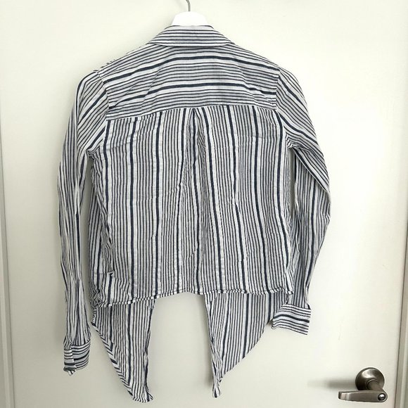 Vintage Coastal Madewell Striped Blouse - Picture 4 of 5